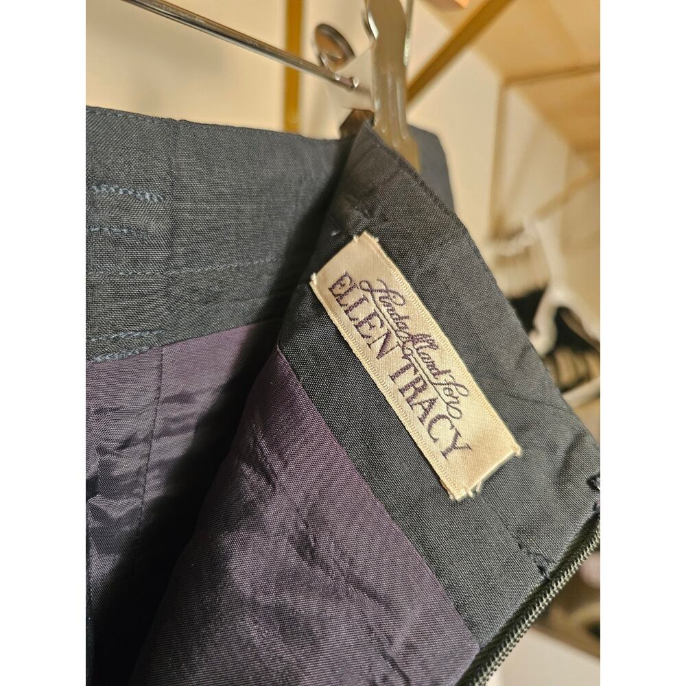 Linda Allard 100% Silk Forrest Green Women's Skirt - Picture 3 of 9